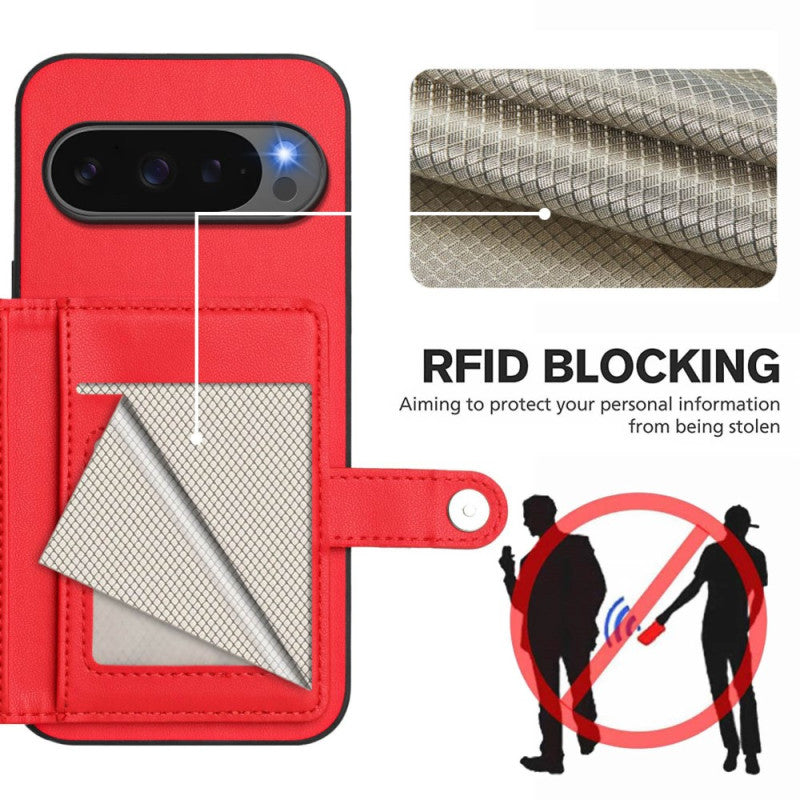 Google Pixel 9 Pro XL RFID Blocking Wallet Stand Case