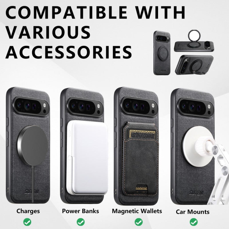 Jean Texture 360° Stand MagSafe Case