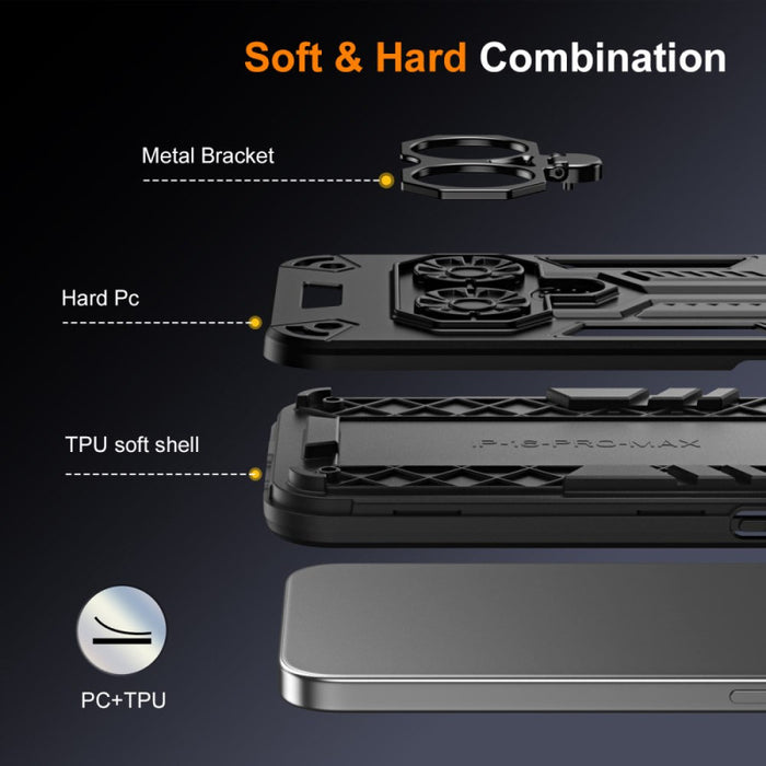 Hybrid 360° Ring Stand Protection Case