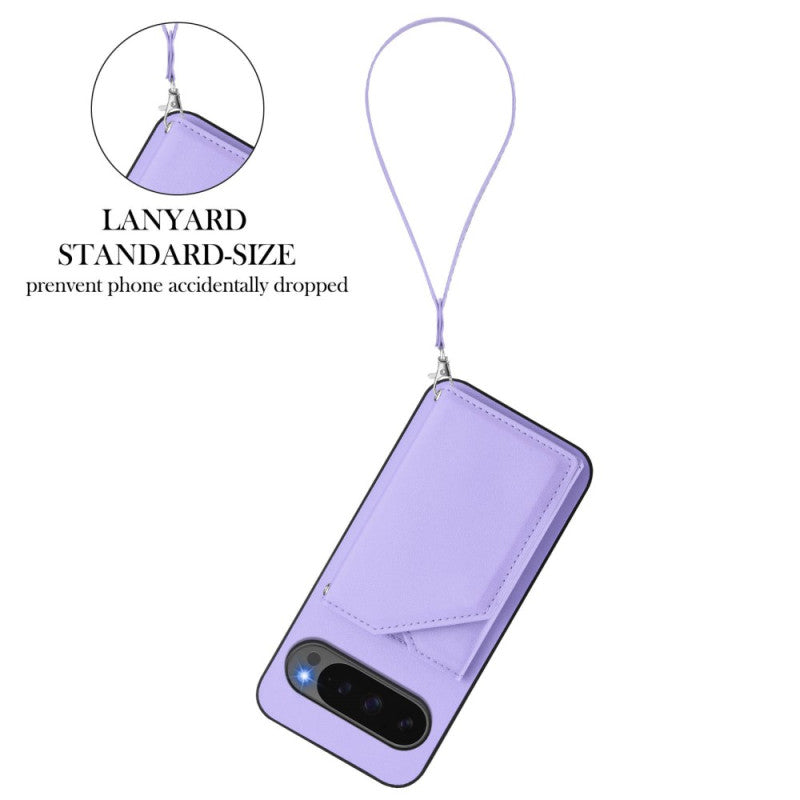 Multi-Card Wallet Stand Wrist Strap Case