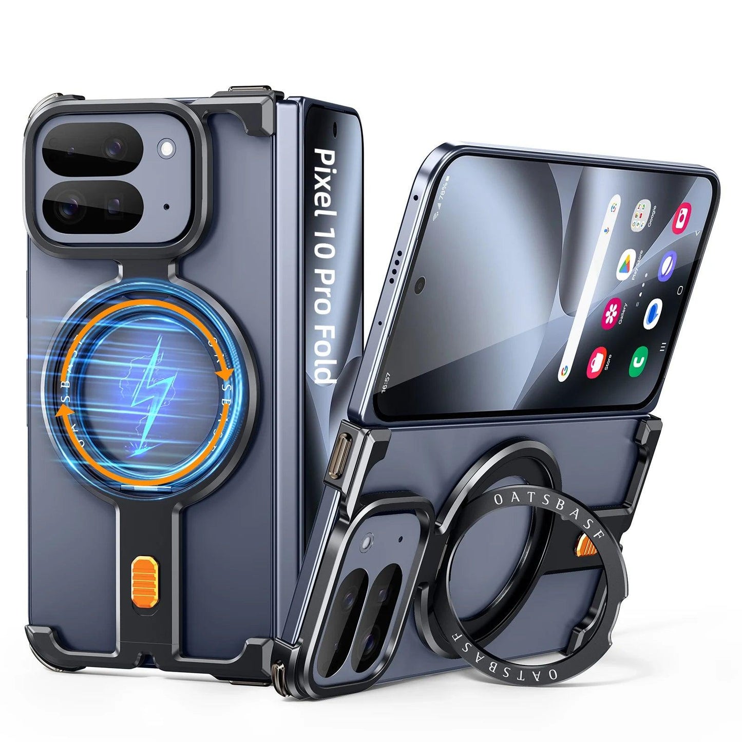 Frameless Metal Ring Stand Case