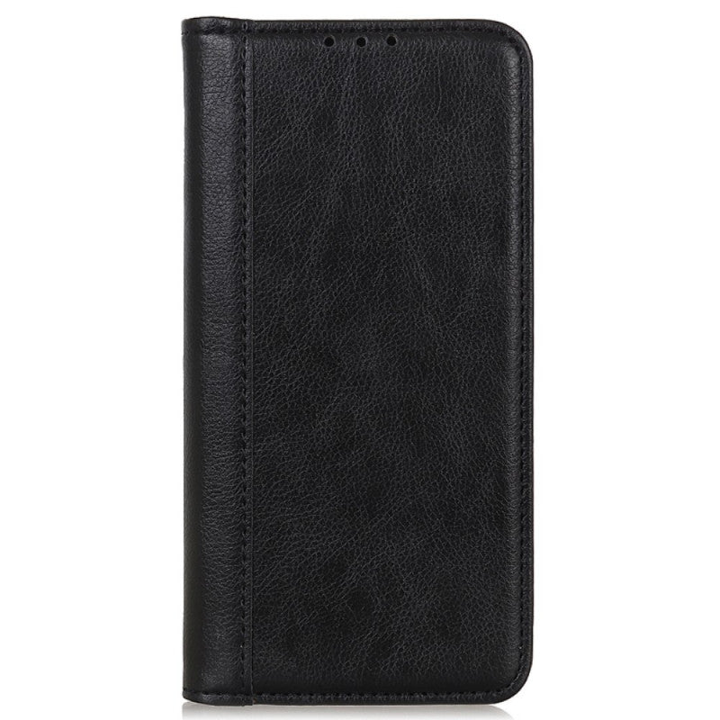 Lychee Leather Strong Magnet Wallet Case