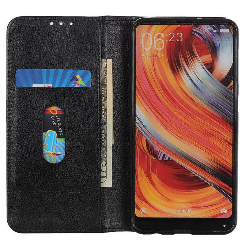 Google Pixel 8a Lychee Leather Strong Magnet Wallet Case