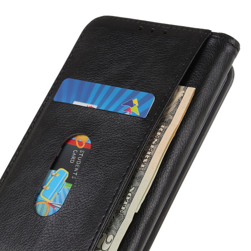 Google Pixel 9a Lychee Leather Strong Magnet Wallet Case