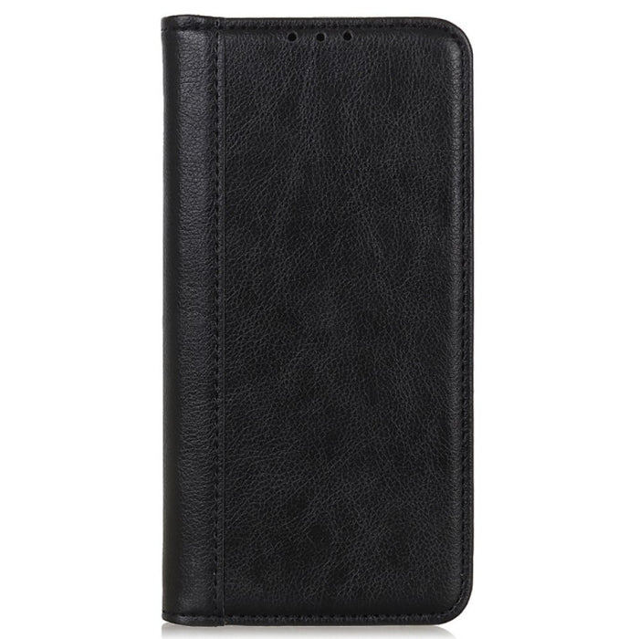 Lychee Leather Strong Magnet Wallet Case