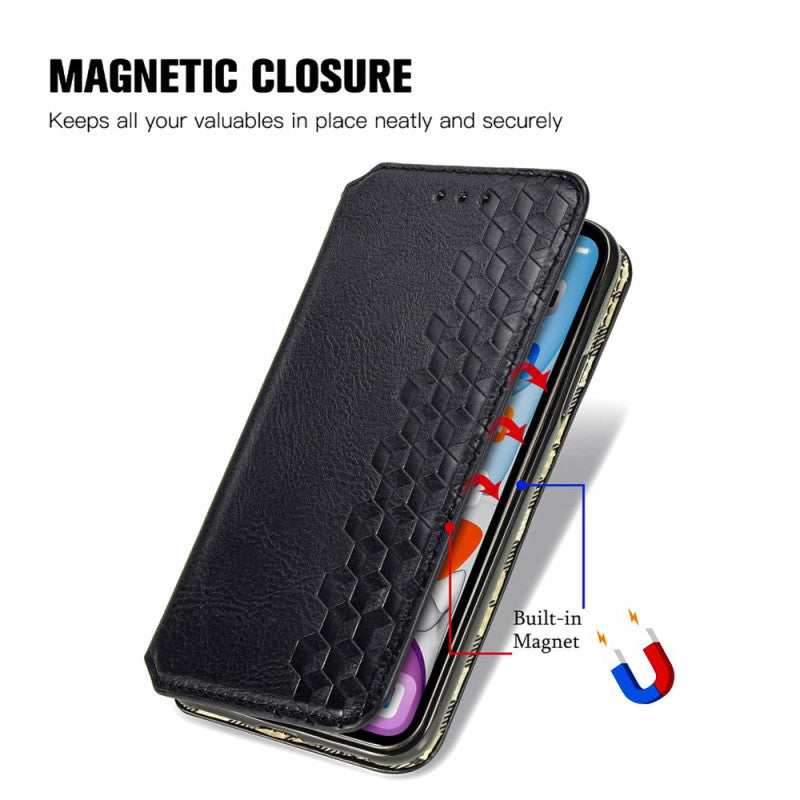 Diamond Pattern Speaker Hole Wallet Case