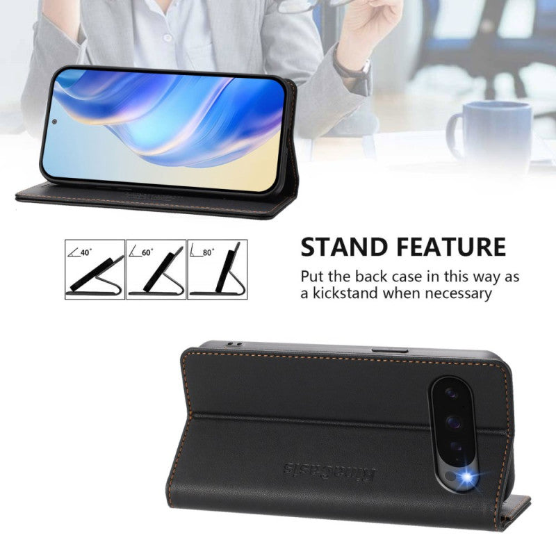 Google Pixel 9 Pro XL Multi-Angle RFID Wallet Stand Case