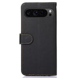 Google Pixel 9a RFID Lychee Texture Wallet Strap Case