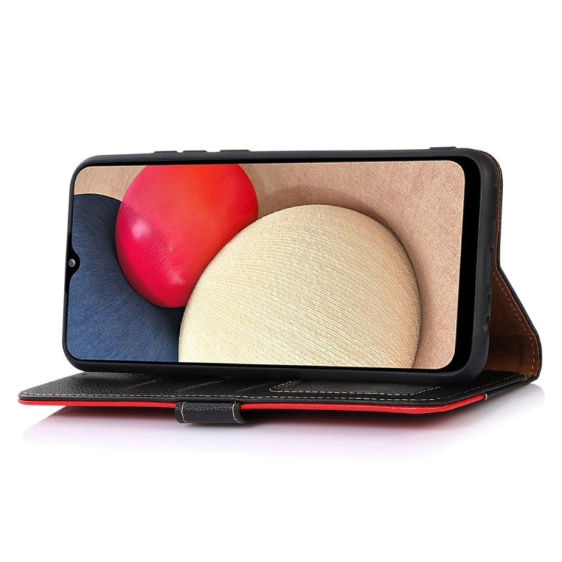 RFID Lychee Texture Wallet Strap Case