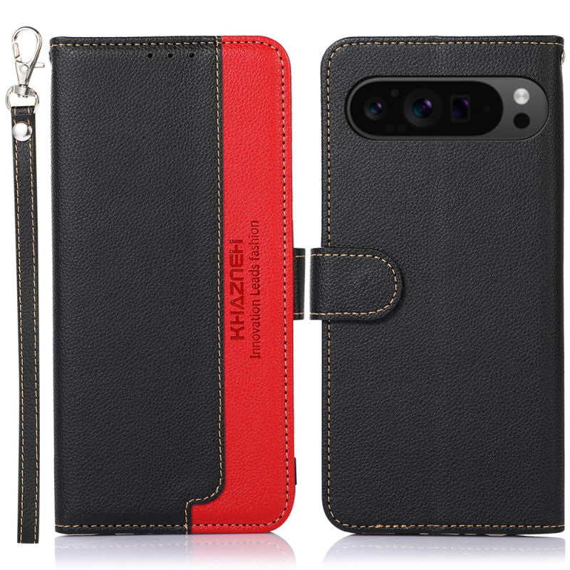 Google Pixel 10 Pro XL RFID Lychee Texture Wallet Strap Case