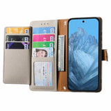 Google Pixel 8 RFID Heart Print Zipper Wallet Wrist Strap