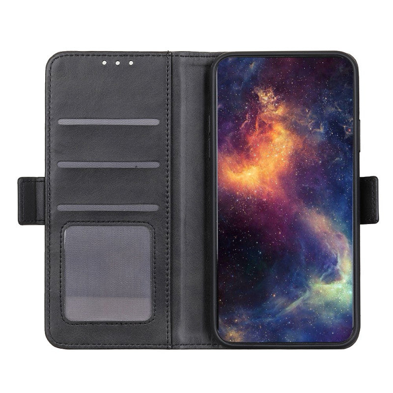 Multi-Slot Zipper Photo Wallet Stand Case