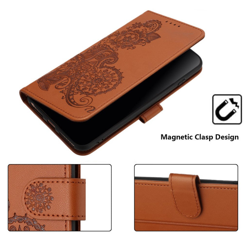 Mandala Wallet Speaker Hole Lanyard Case