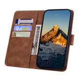 Google Pixel 10 Pro XL Elegant Flower Print Calfskin Wallet Case
