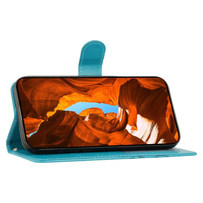 Butterfly Rose Pattern Wallet Case