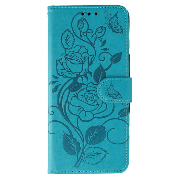 Butterfly Rose Pattern Wallet Case