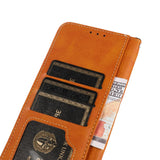 Google Pixel 9 Pro Gold Buckle Contrast Leather Wallet Case