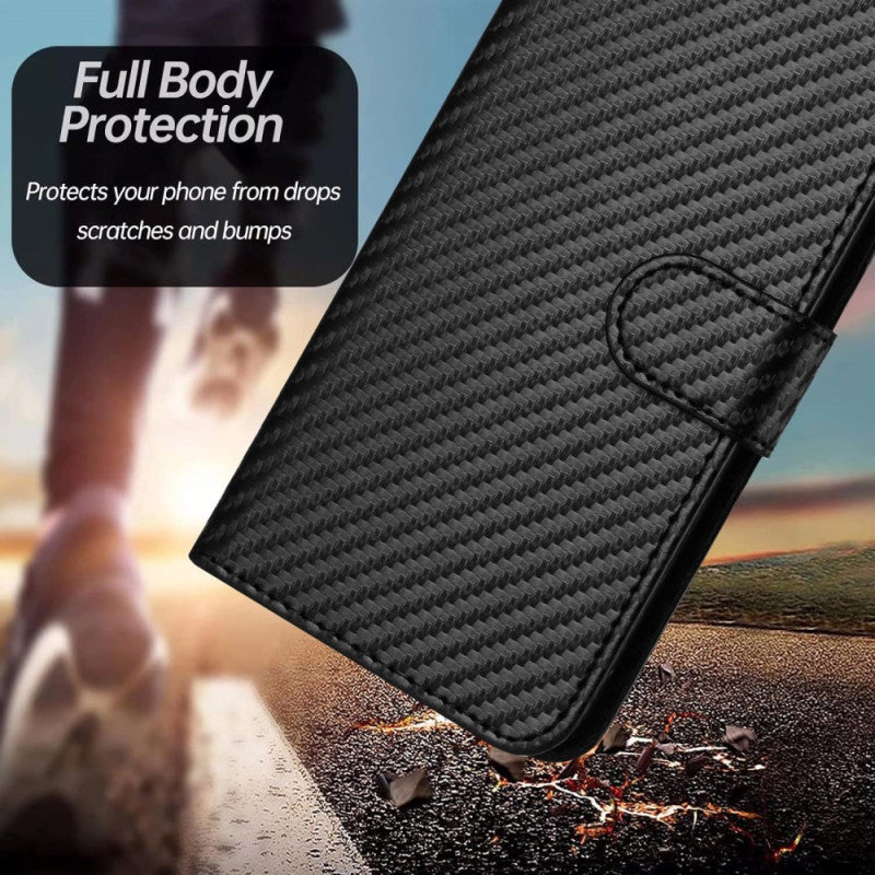 Carbon Fiber Wallet Speaker Hole Strap