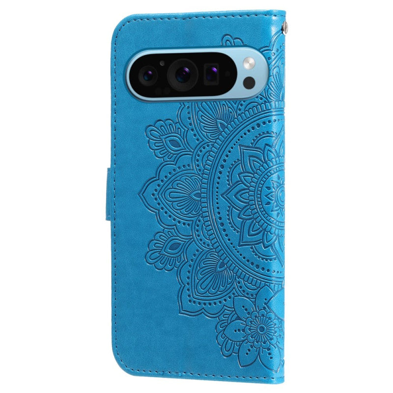 Google Pixel 8a Flower Pattern Wallet Strap Stand Case