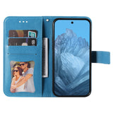 Google Pixel 8 Pro Flower Pattern Wallet Strap Stand Case