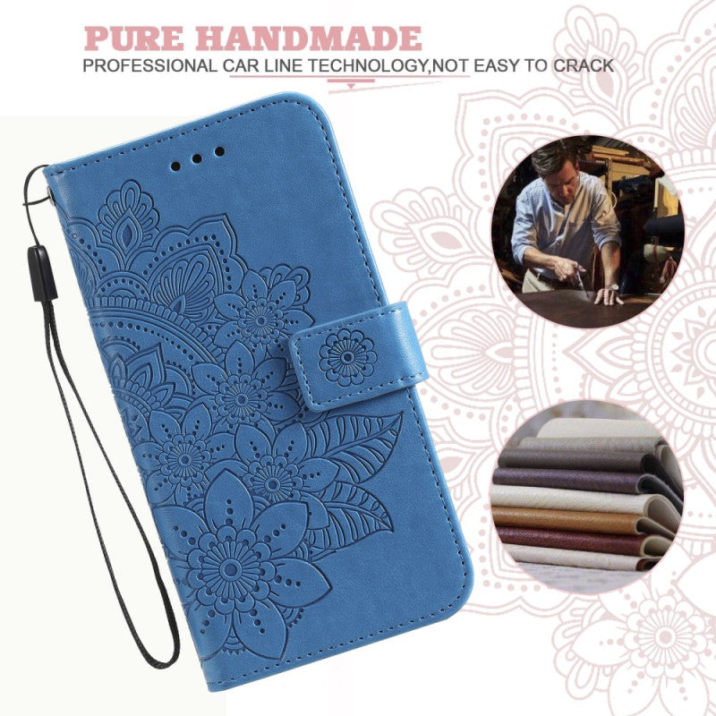 Google Pixel 10 Pro XL Flower Pattern Wallet Strap Stand Case