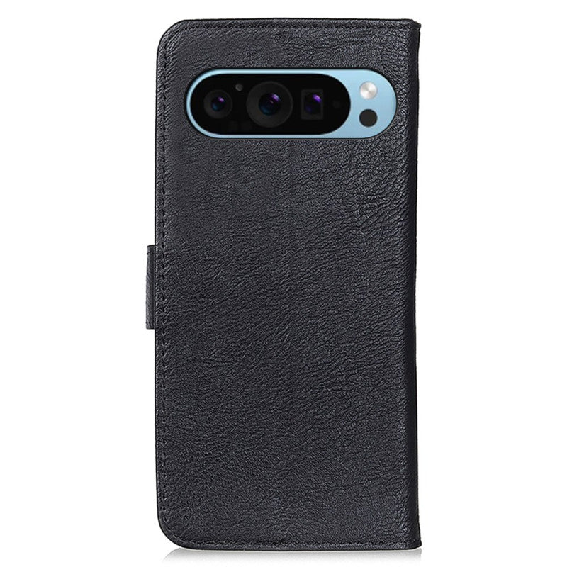 Google Pixel 9 Pro XL Smooth Leather Wallet Speaker Hole Case