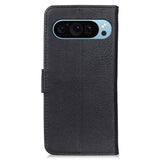 Google Pixel 9 Pro XL Smooth Leather Wallet Speaker Hole Case