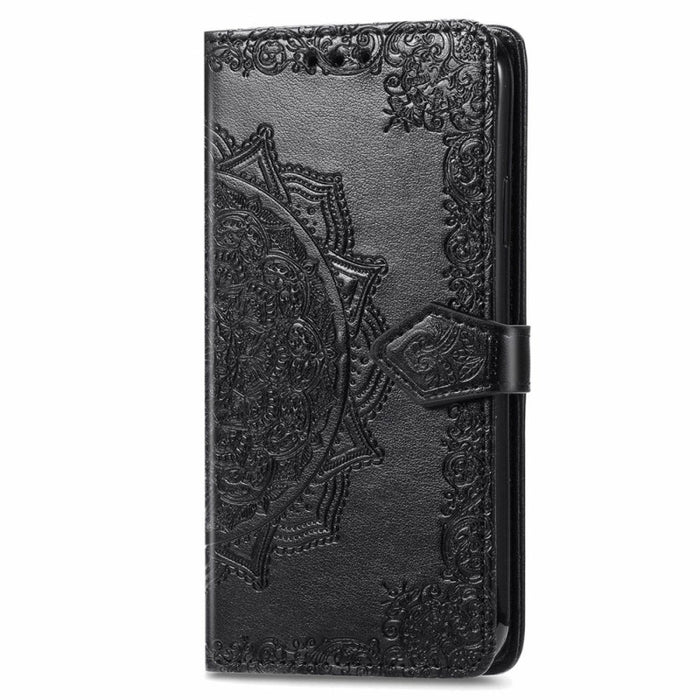 Embossed Mandala Speaker Hole Wallet Case