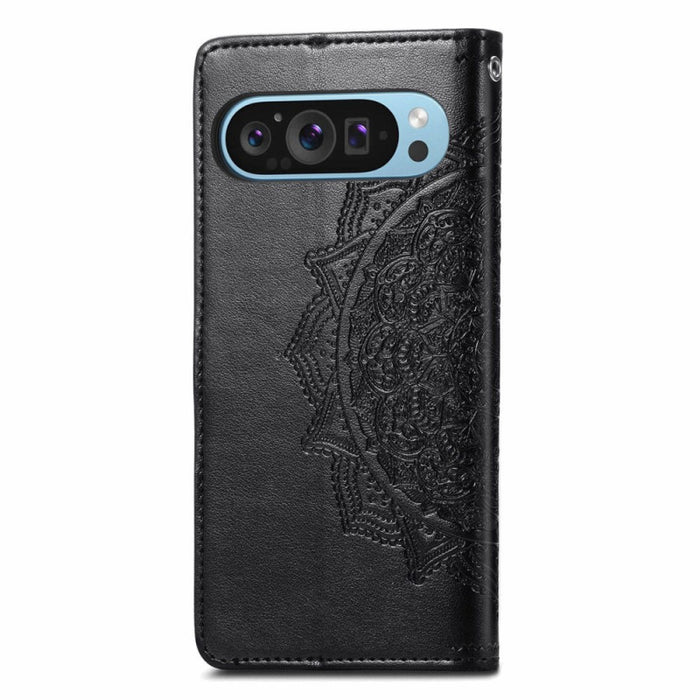 Embossed Mandala Speaker Hole Wallet Case