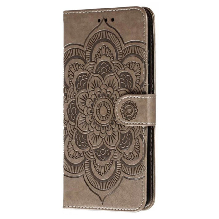 Mandala Print Photo Slot Wallet Case