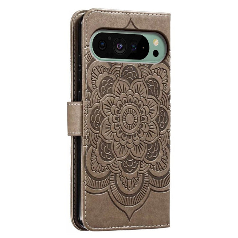 Mandala Print Photo Slot Wallet Case