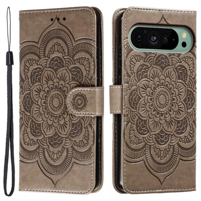 Mandala Print Photo Slot Wallet Case