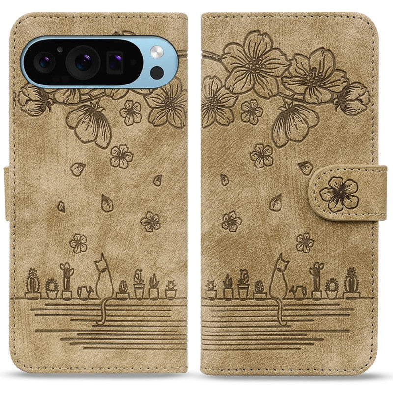 Google Pixel 10 Artistic Print Wallet Detachable Strap