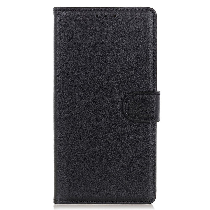 Google Pixel 8a Lychee Texture Wallet Side Pocket Case