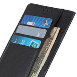 Google Pixel 9a Lychee Texture Wallet Side Pocket Case