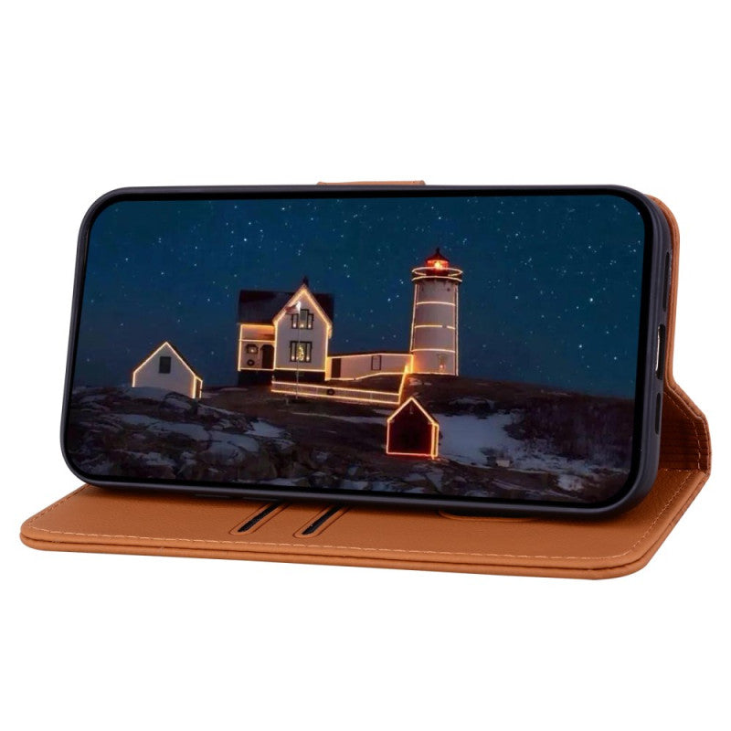 Diamond Pattern Smile Heart Wallet Case