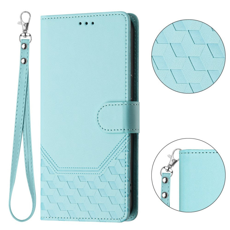 Honeycomb Pattern RFID Wallet Wrist Strap