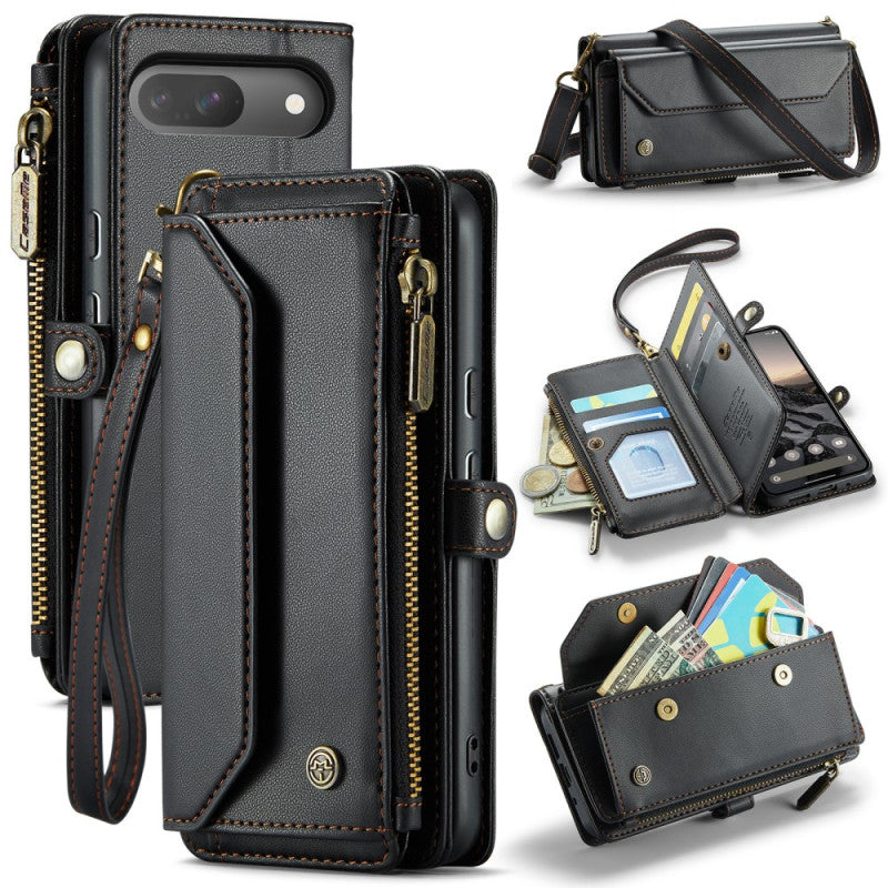10-Slot Crossbody Wallet RFID Protection