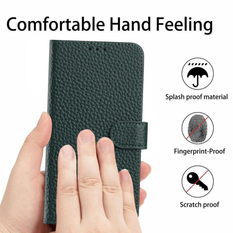 Genuine Leather Wallet Cushion Corner Case