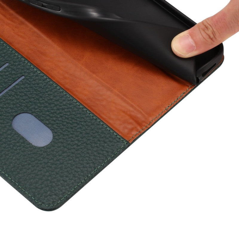 Genuine Leather Wallet Cushion Corner Case