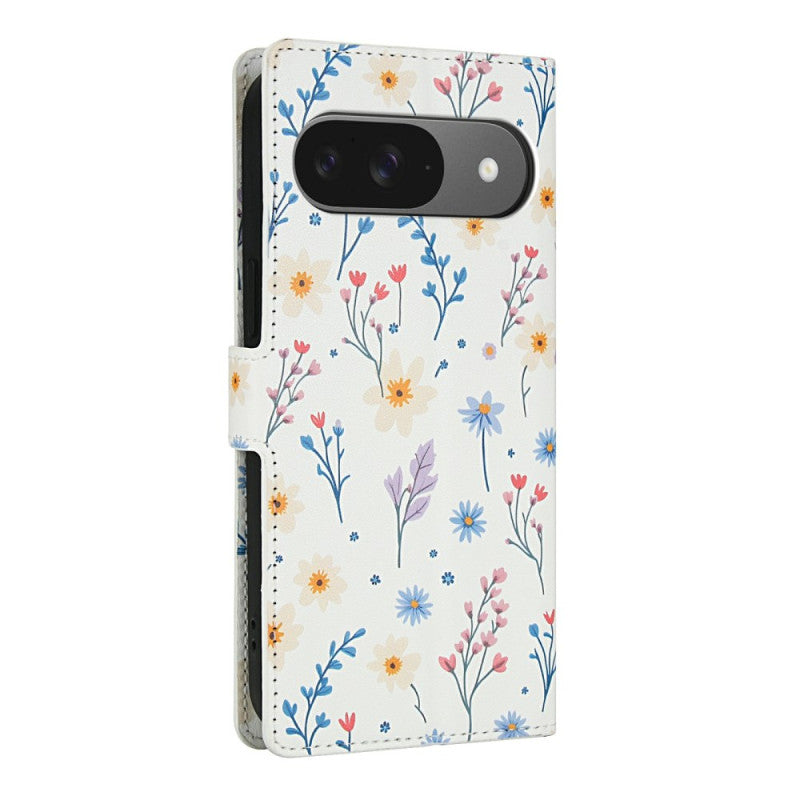 Elegant Floral Wallet Case with Strap