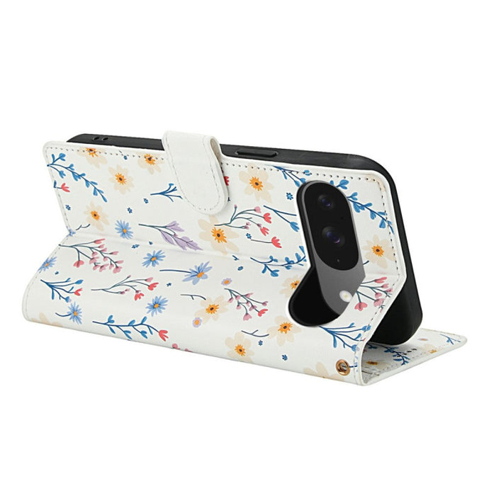 Elegant Floral Wallet Case with Strap