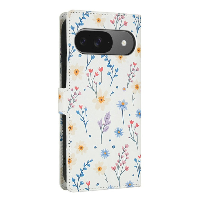 Elegant Floral Wallet Case with Strap