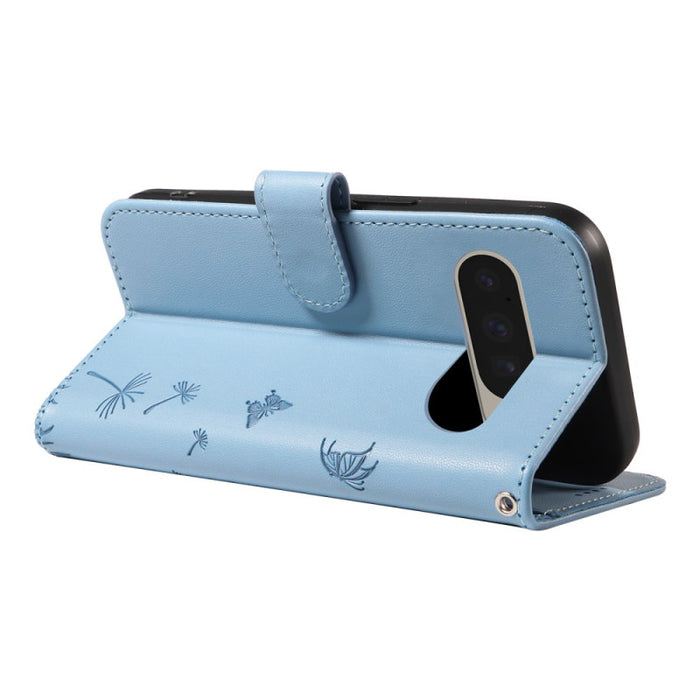 Dandelion Print Wallet Case Wrist Strap