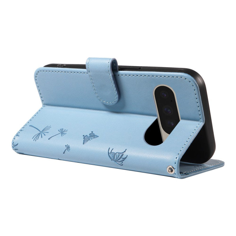 Dandelion Print Wallet Case Wrist Strap