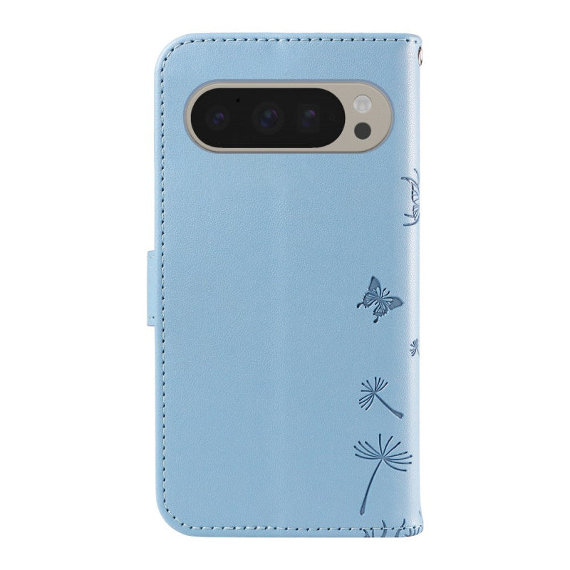 Dandelion Print Wallet Case Wrist Strap