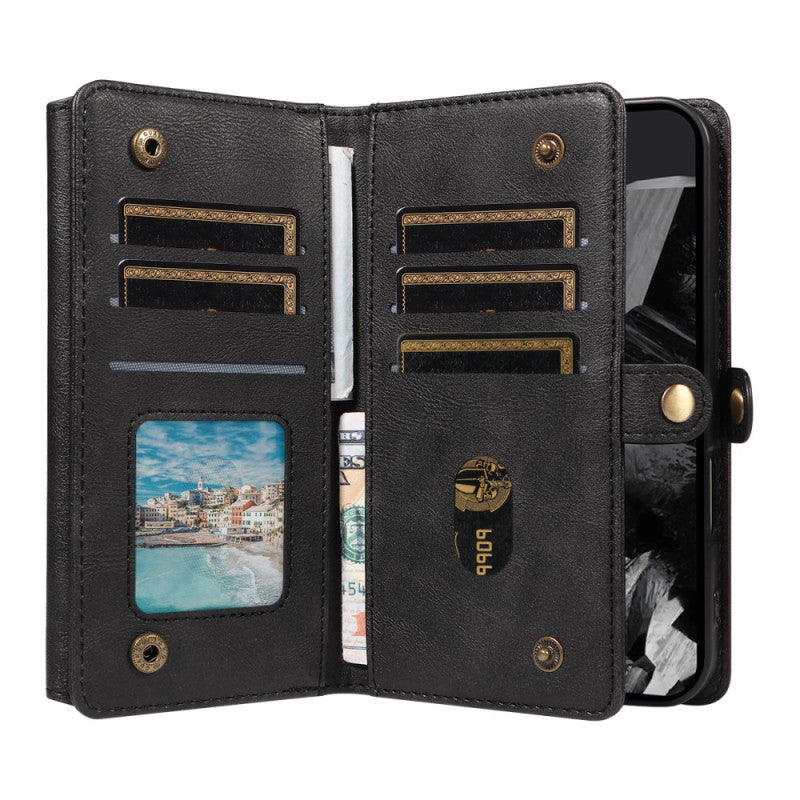Large Capacity RFID Wallet Shoulder Strap