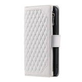 Google Pixel 9 Pro Diamond Stitch Zipper Wallet Wrist Strap