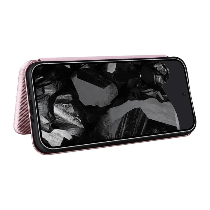 Slim Carbon Fiber Flip Wallet Case Cover