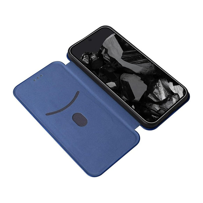 Slim Carbon Fiber Flip Wallet Case Cover